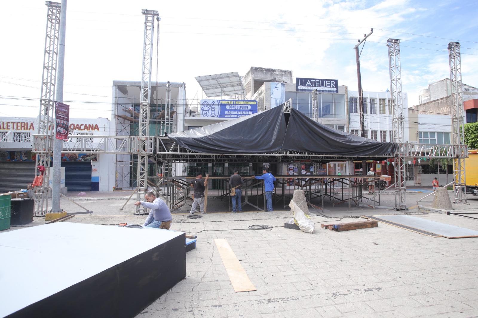 $!Alistan la celebración del Grito de Independencia en Mazatlán este 15 de septiembre