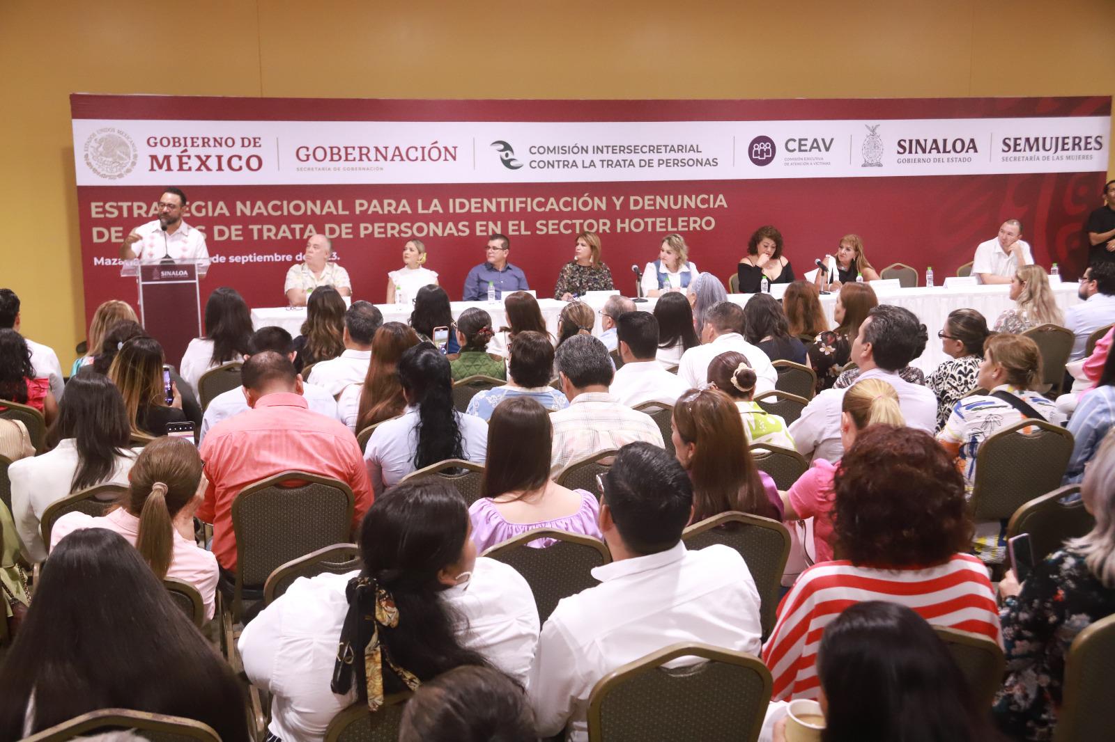 $!Presentan en Mazatlán estrategia contra la trata de personas en el sector hotelero