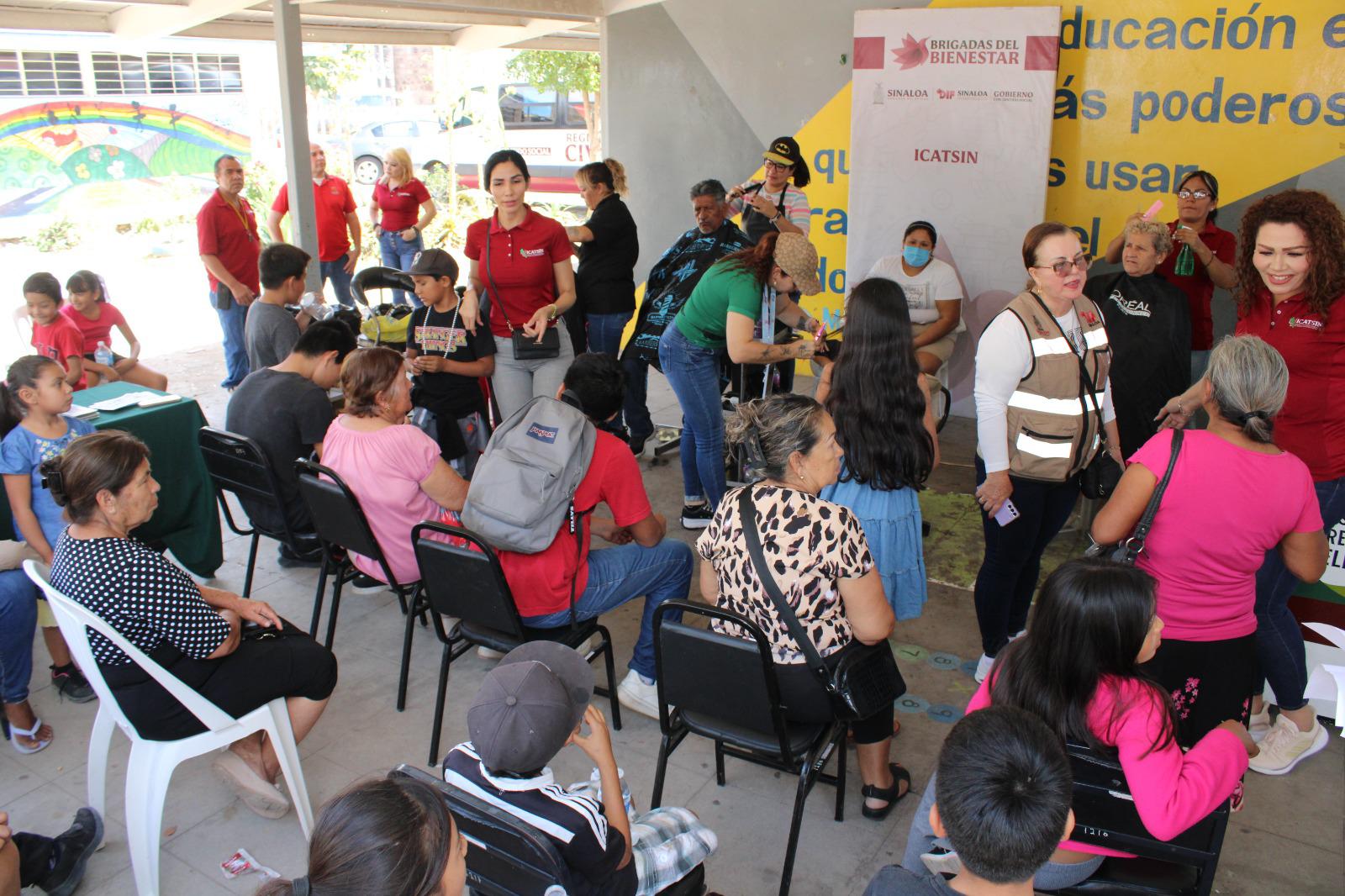 $!DIF Sinaloa realiza la Brigada del Bienestar en Rosario