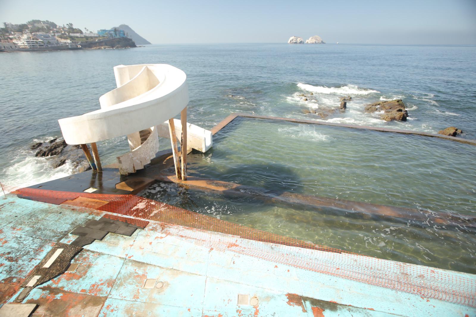 $!Tras quejas por abandono, Carpa Olivera tendrá proceso de remodelación, informa Alcaldesa de Mazatlán