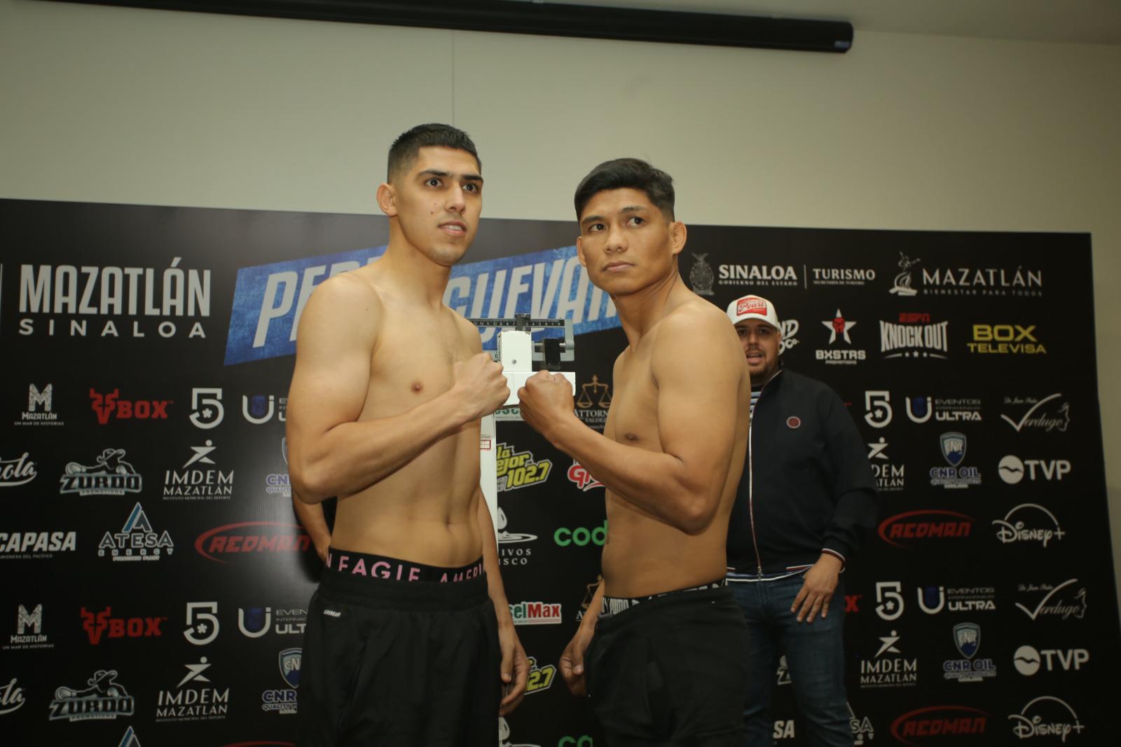 $!Cumplen pugilistas con el peso para velada de este viernes en Mazatlán