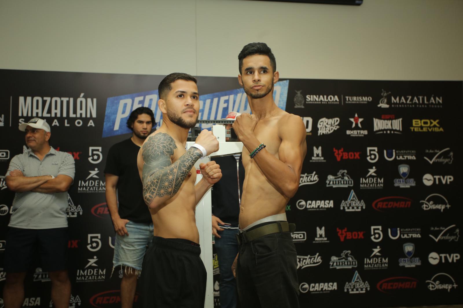 $!Cumplen pugilistas con el peso para velada de este viernes en Mazatlán