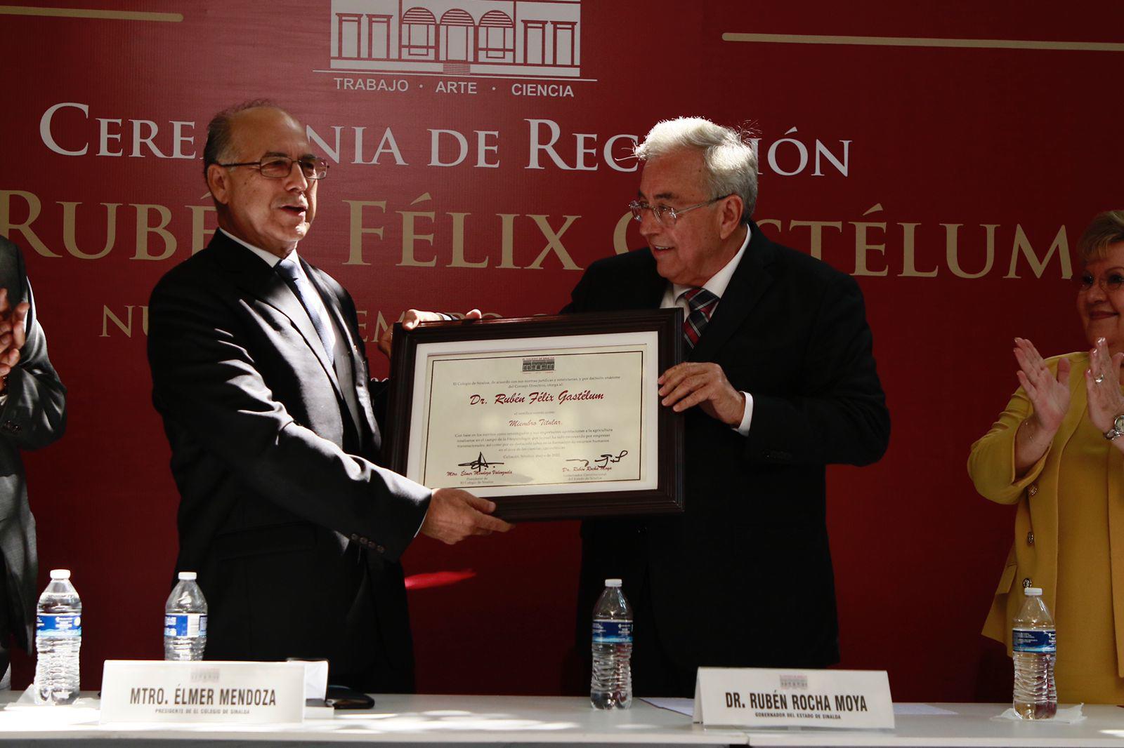 $!Ingresa Rubén Félix al Colegio de Sinaloa como nuevo integrante del consejo directivo