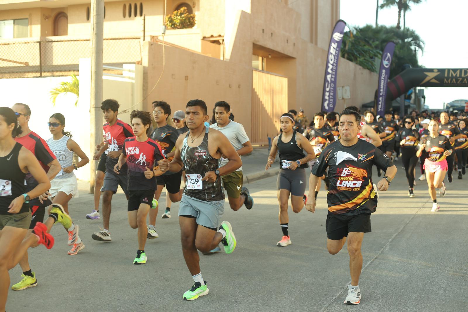 $!Justin Rendón y Ana Llorente conquistan la Carrera Lince 5K 2026 en Mazatlán