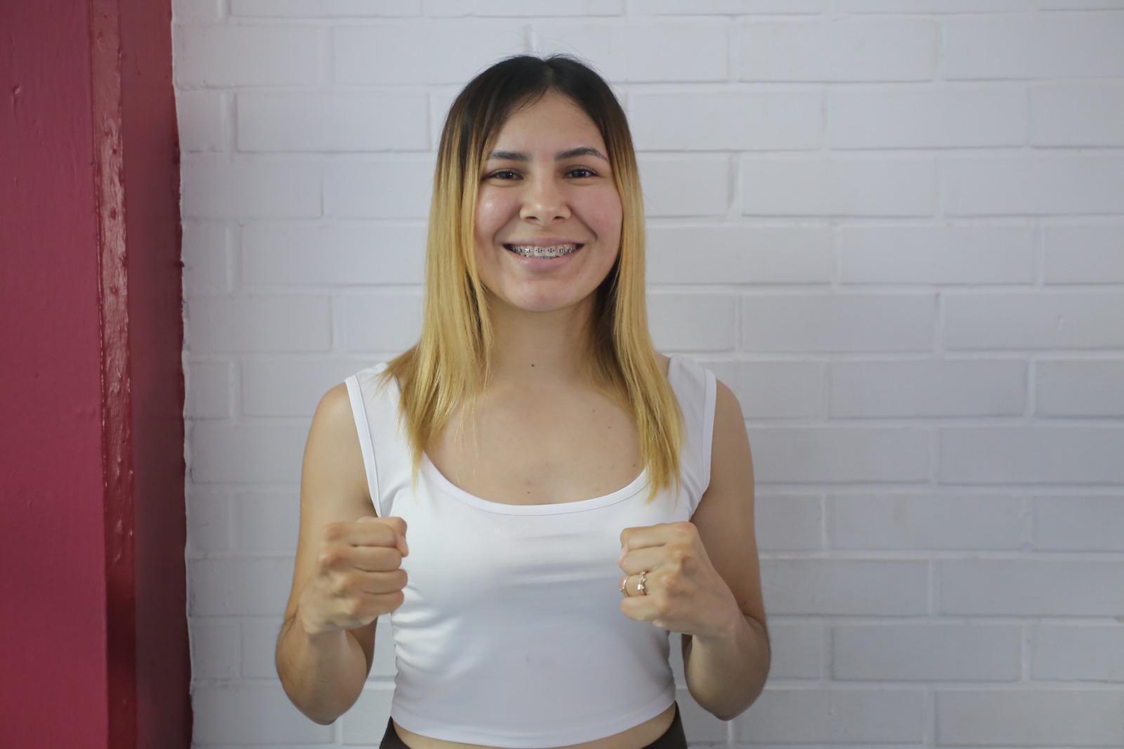 $!Esmeralda Patiño inspira a jóvenes y promueve el empoderamiento femenino desde el boxeo