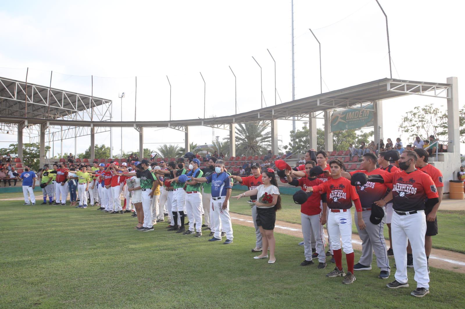 $!Inauguran Liga de Beisbol Juvenil Nuevos Valores Imdem 2022, en Mazatlán
