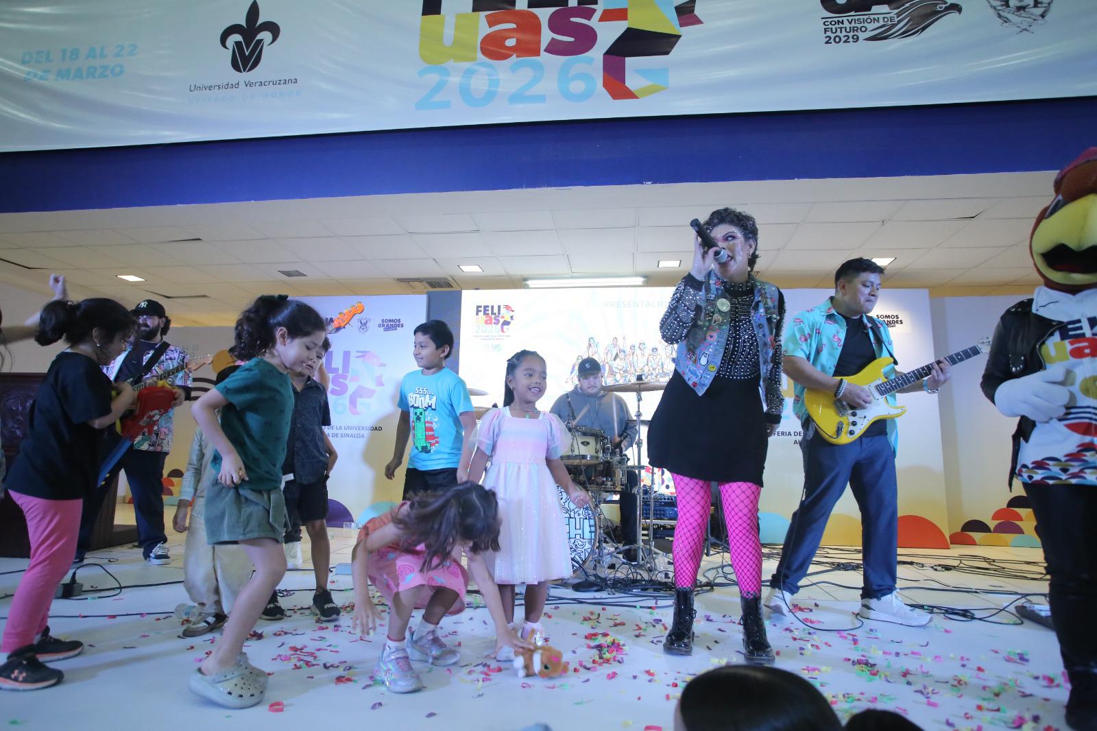 $!Grupo Pistache pone el rock infantil en el último día de la FeliUAS 2026