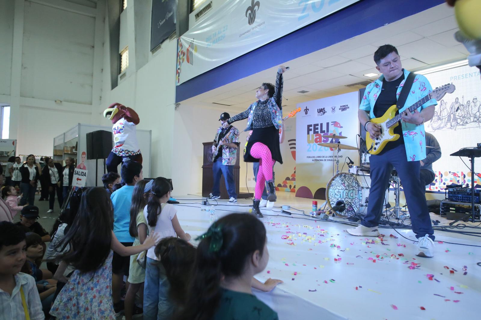 $!Grupo Pistache pone el rock infantil en el último día de la FeliUAS 2026