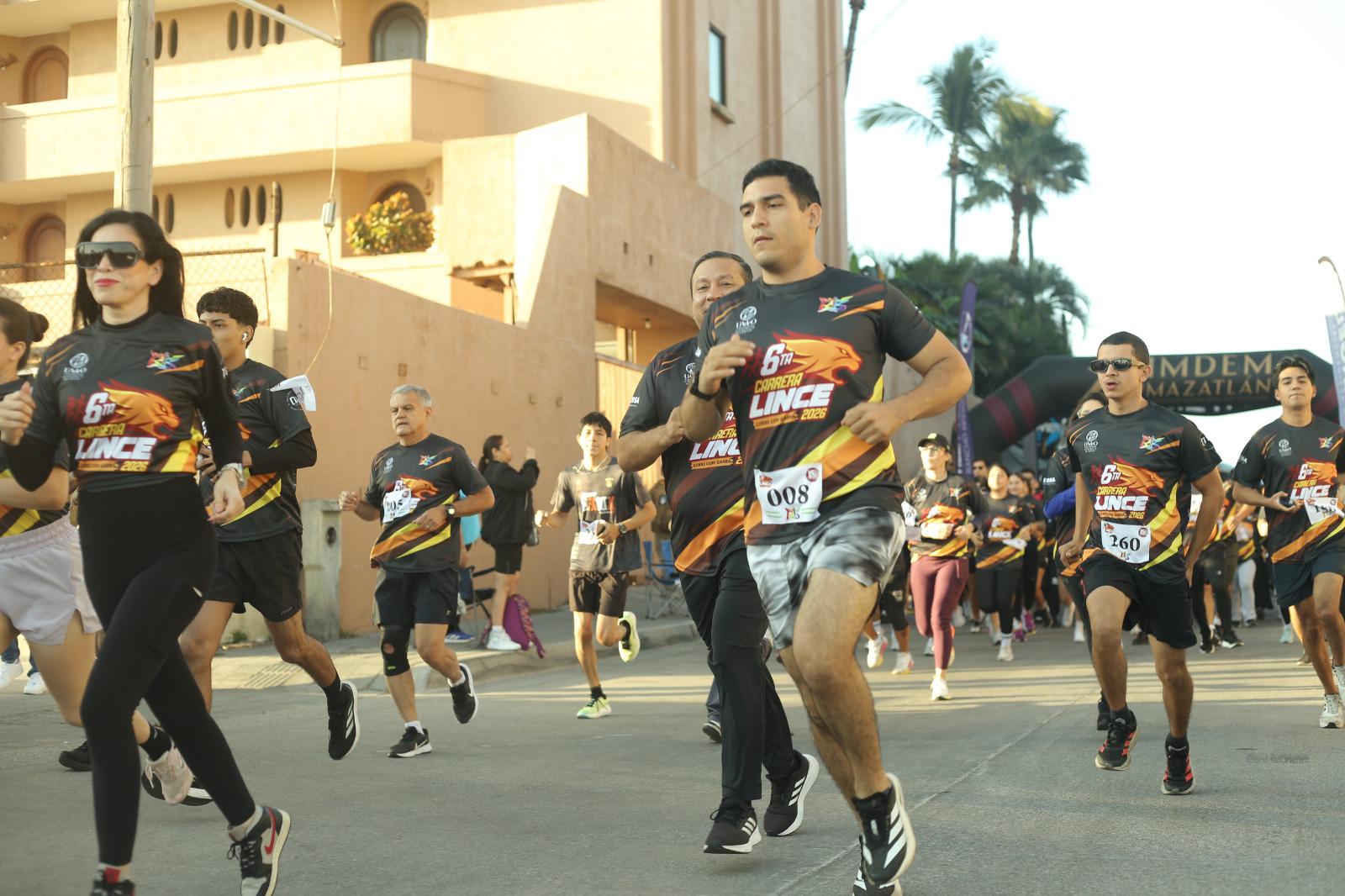 $!Justin Rendón y Ana Llorente conquistan la Carrera Lince 5K 2026 en Mazatlán