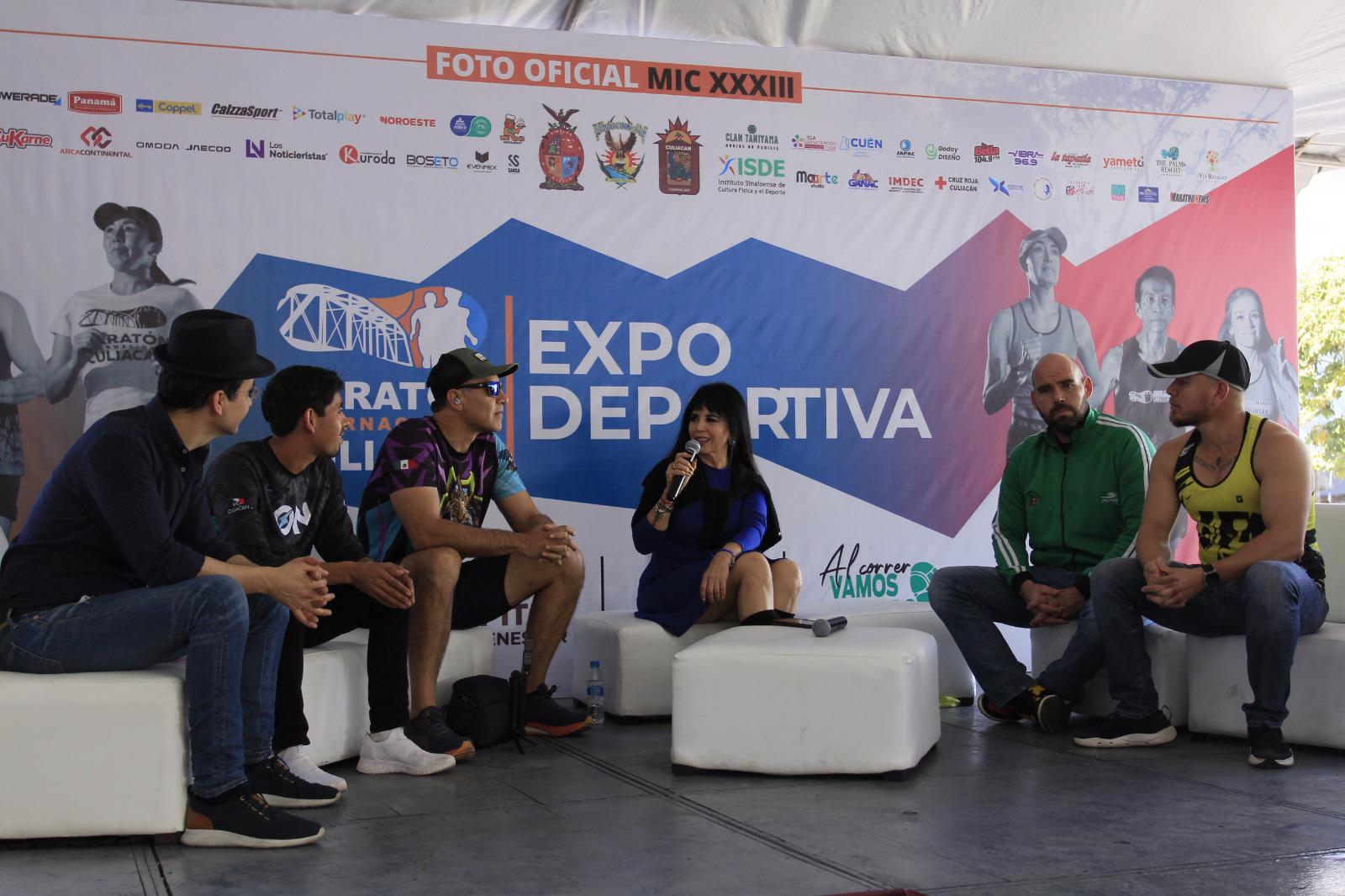 $!Entrenadores y deportistas sinaloenses dan cátedra en la Expo Deportiva del Maratón Internacional de Culiacán