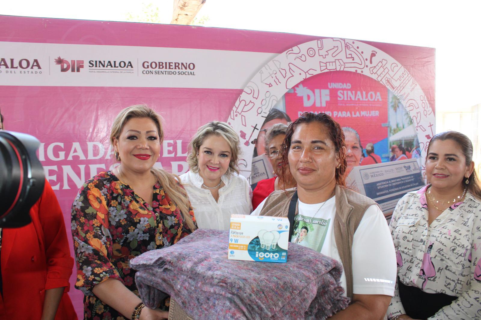 $!DIF Sinaloa realiza la Brigada del Bienestar en Rosario