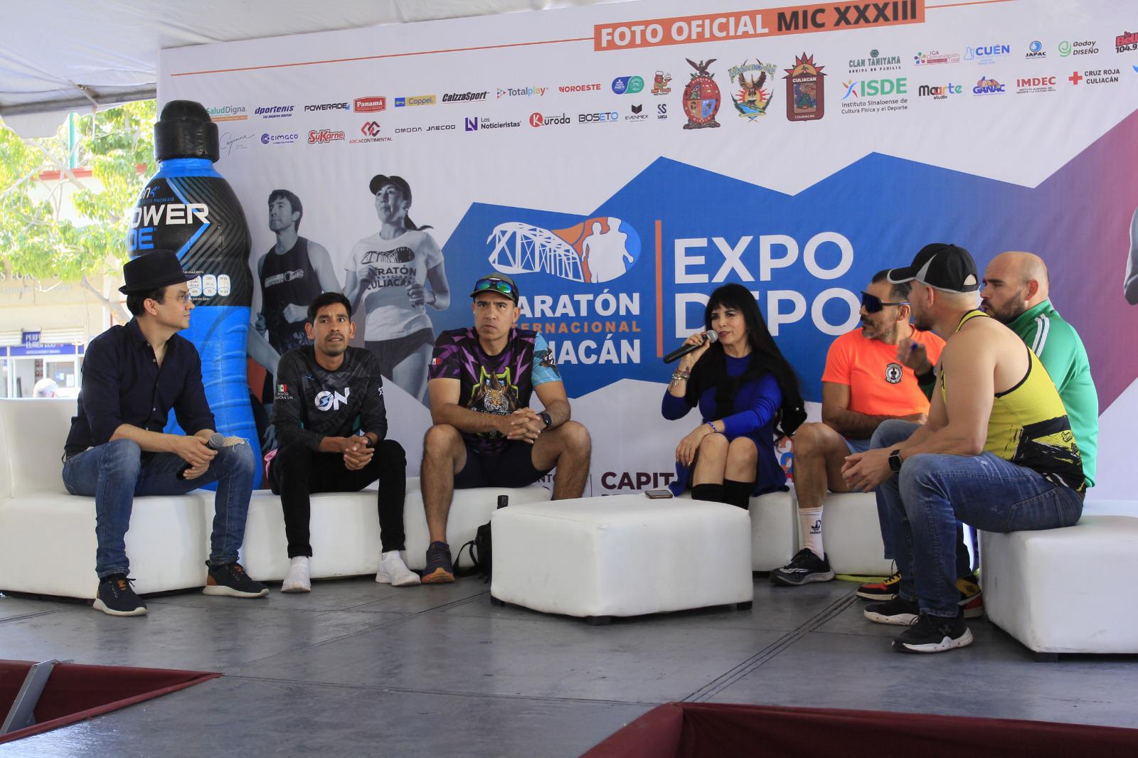 $!Entrenadores y deportistas sinaloenses dan cátedra en la Expo Deportiva del Maratón Internacional de Culiacán