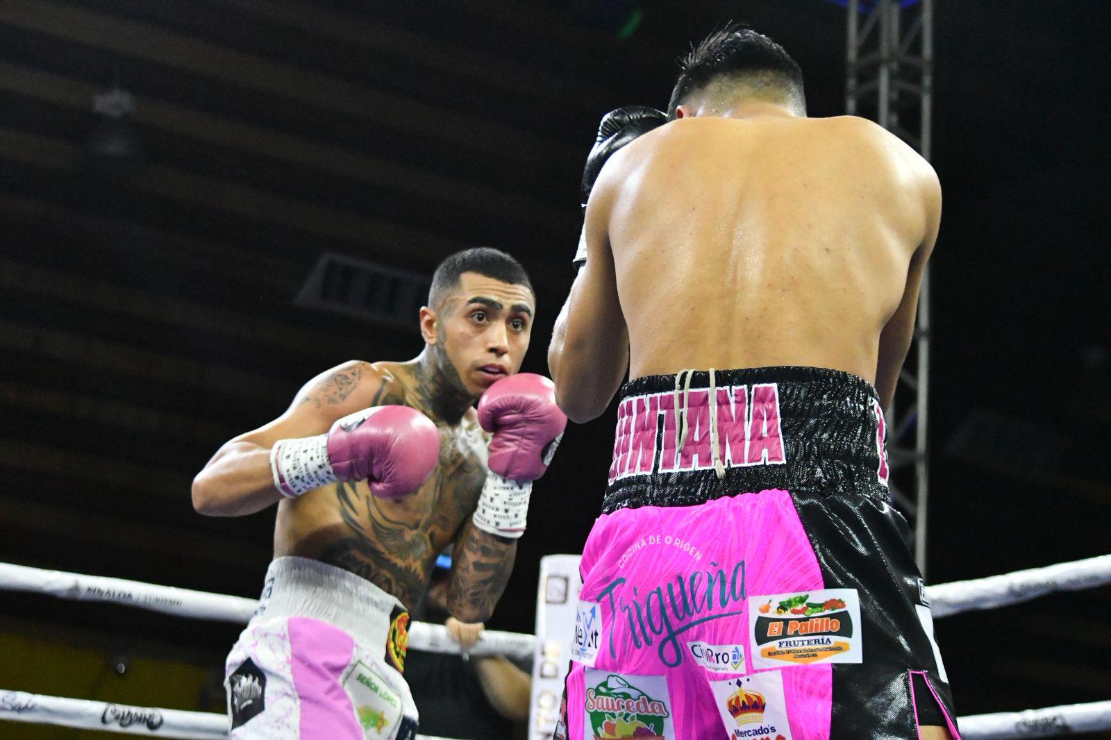 $!Jonathan Fierro vence a Leobardo Quintana por decisión unánime en Culiacán