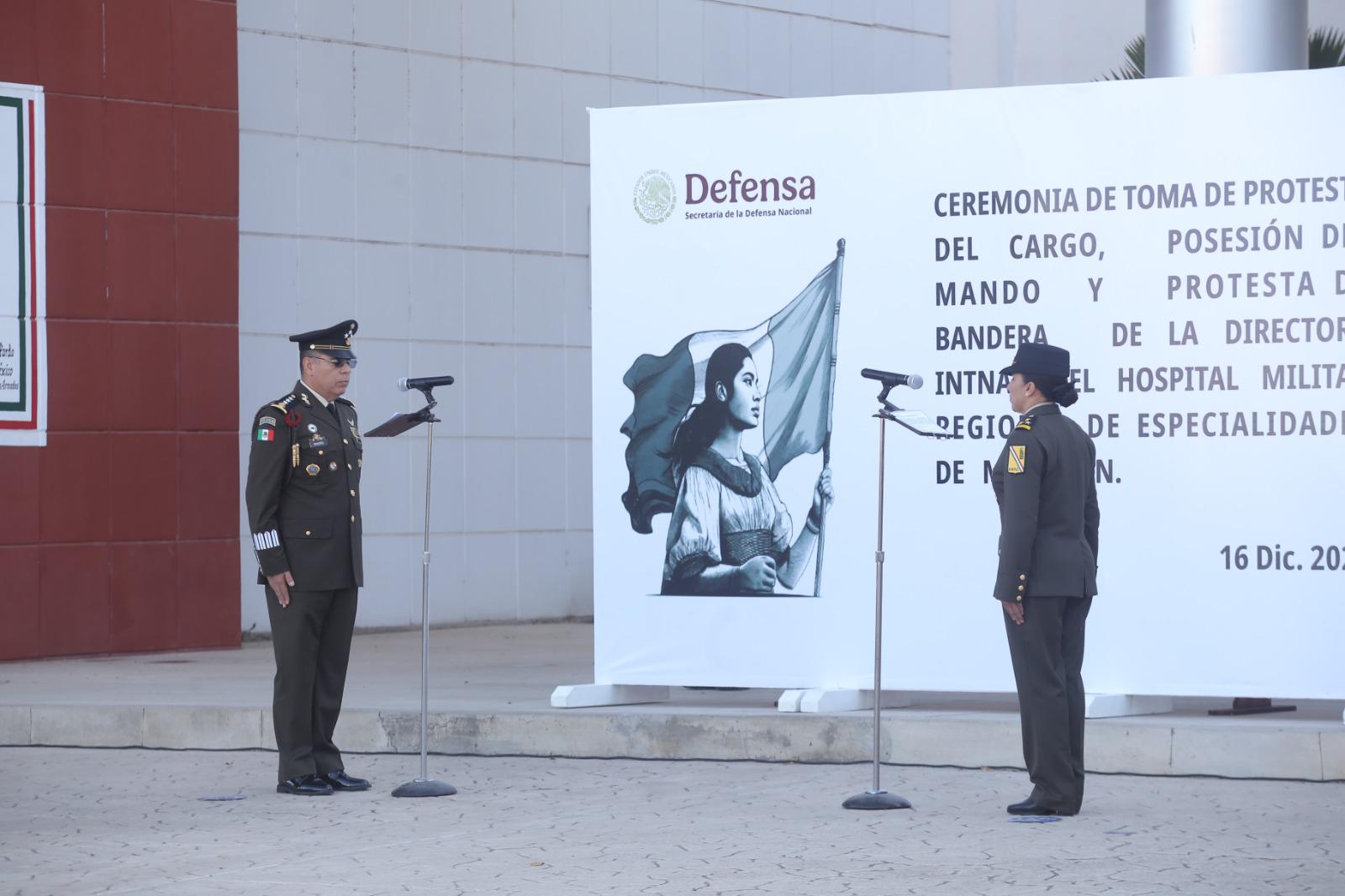 $!Toma posesión directora interina del Hospital Militar Regional de Especialidades de Mazatlán