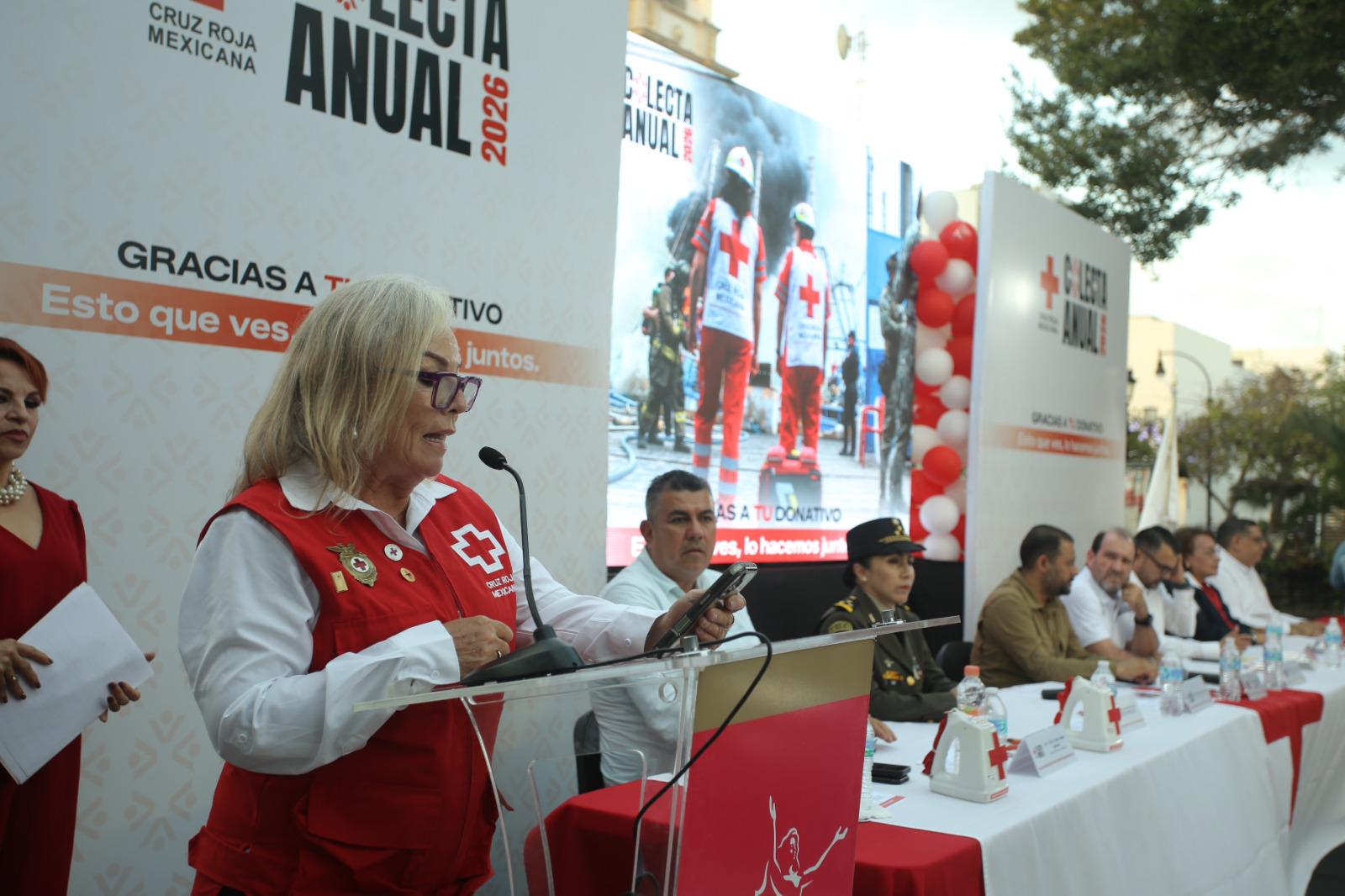 $!Arranca Colecta Anual de Cruz Roja en Mazatlán y recibe un millón 76 mil 500 pesos en donativos