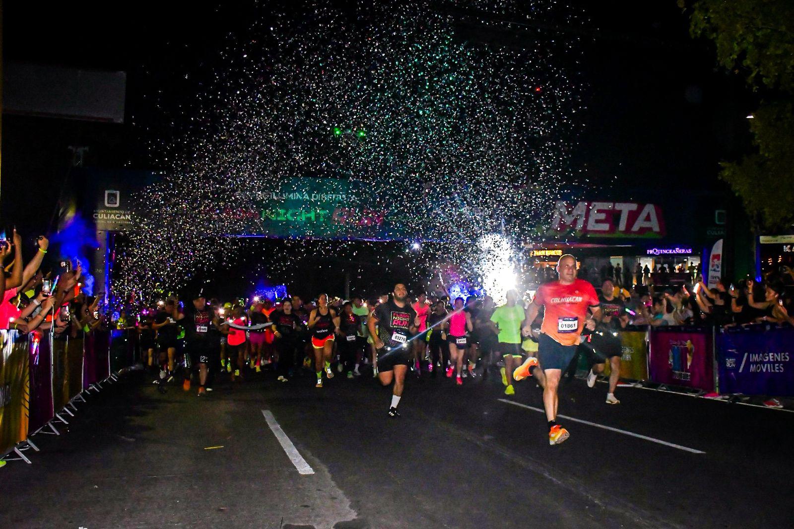 $!Culiacán corre de noche en la primera Flash Night Run