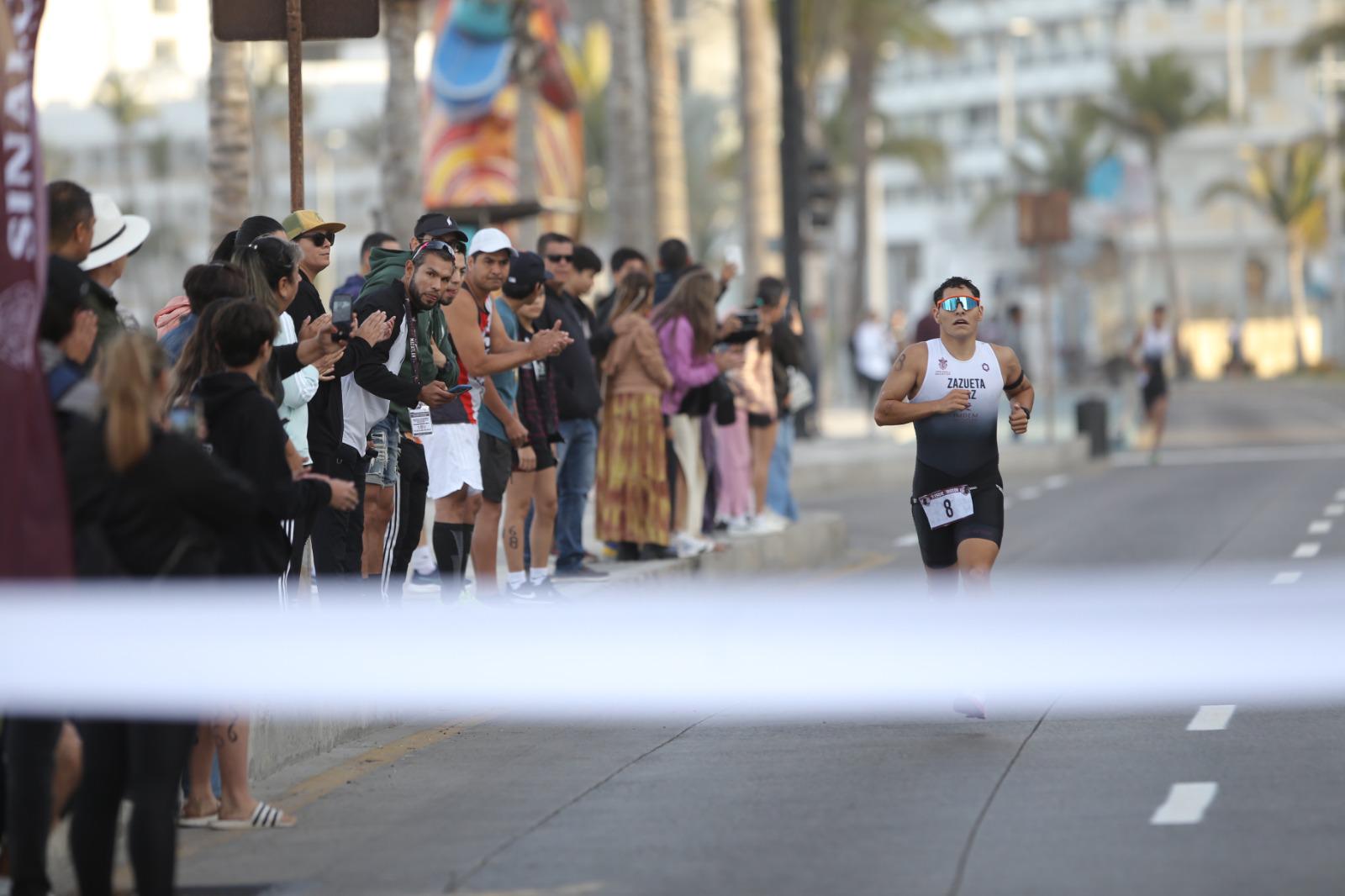 $!Impone condiciones Mazatlán en estatal de triatlón, en Juegos Conade