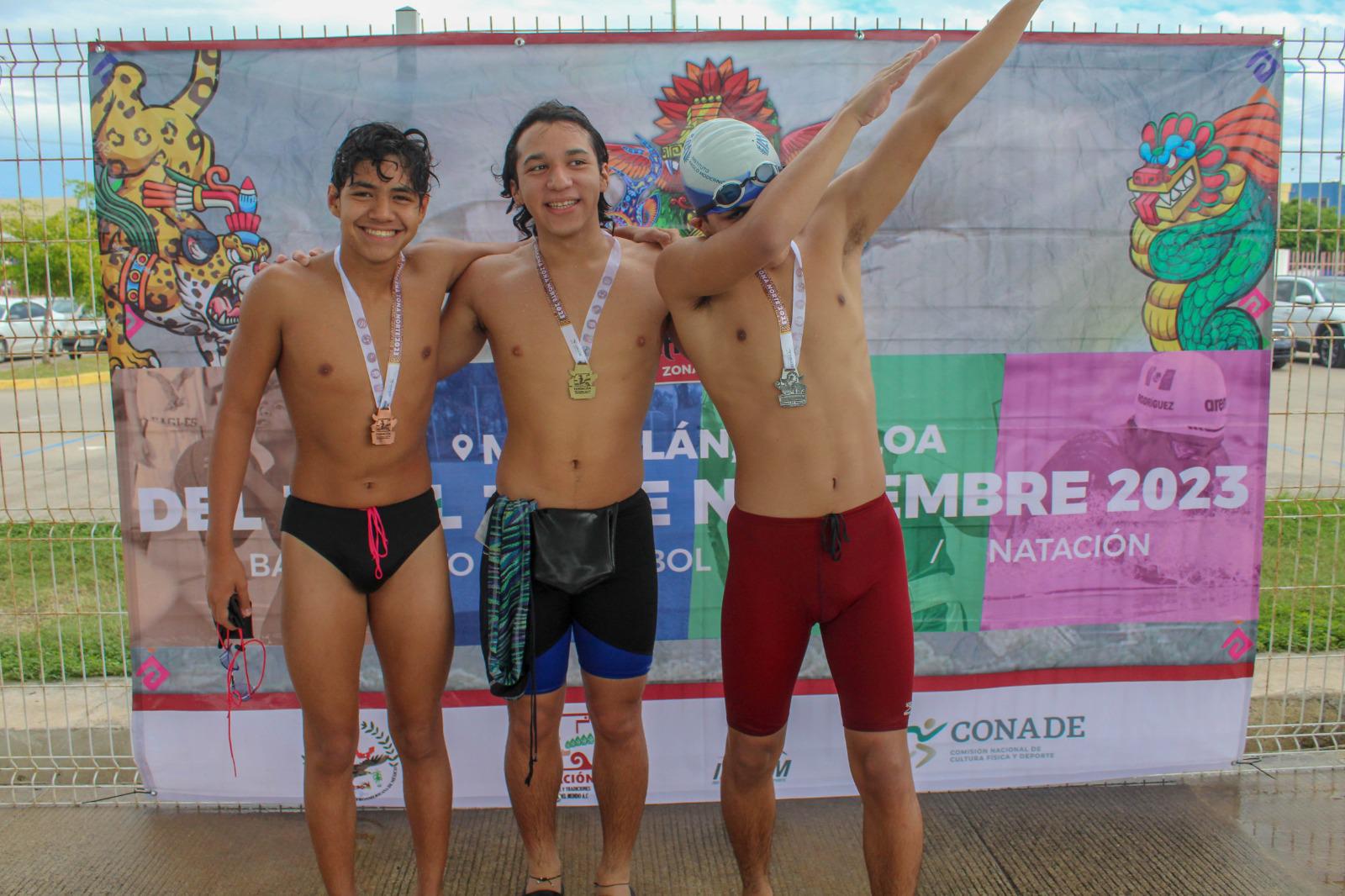 $!Tritones mazatlecos toman parte de Olimpiada Indígena Zona Norte