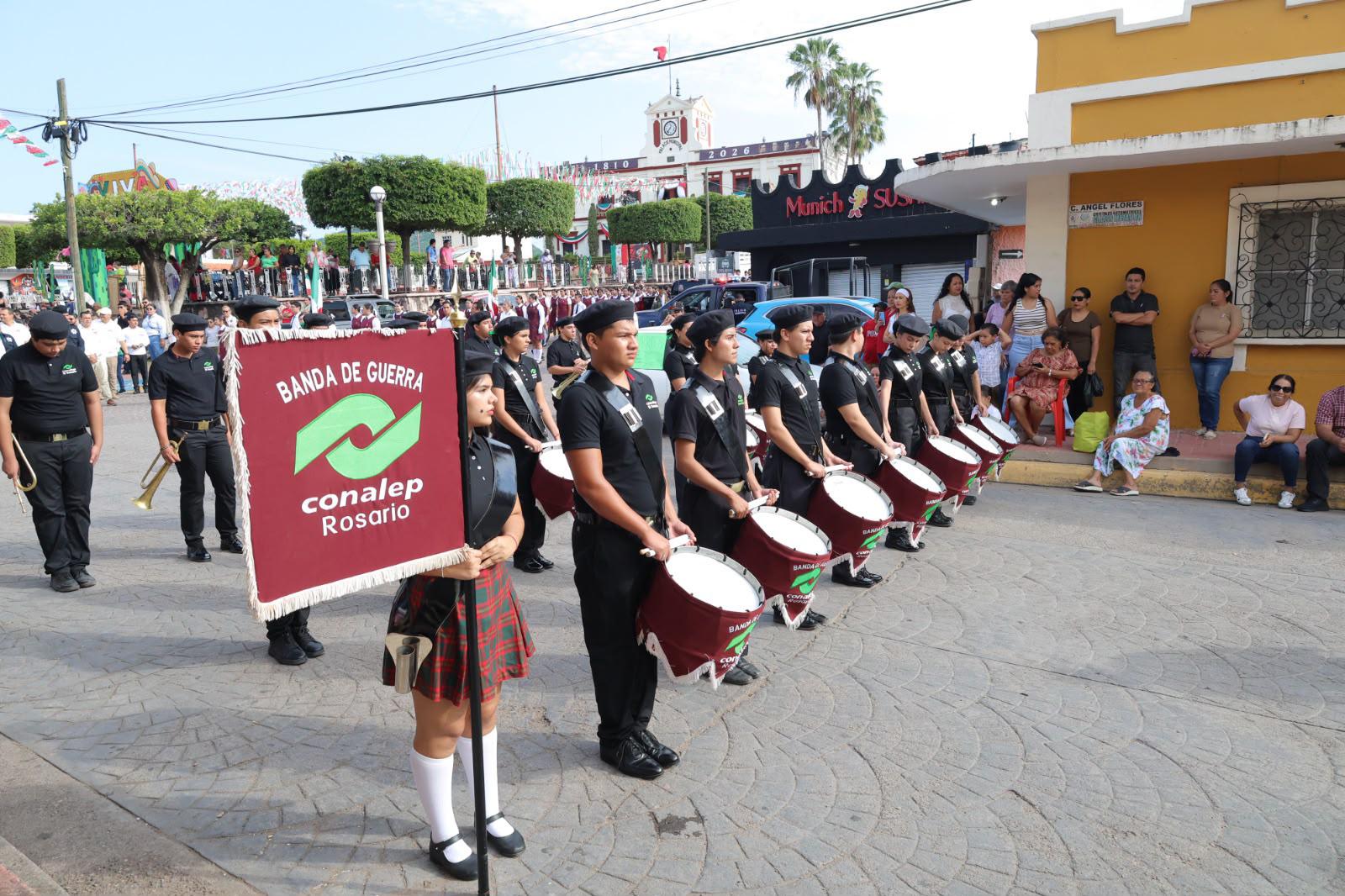 $!Rosario celebra la Independencia de México con desfile cívico