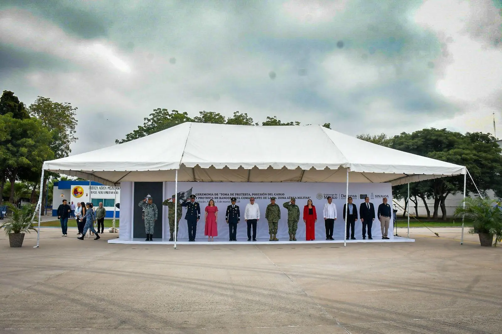 $!Rinde protesta Édgar Emmanuel Campos como Comandante de la 9ª Zona Aérea Militar en Culiacán
