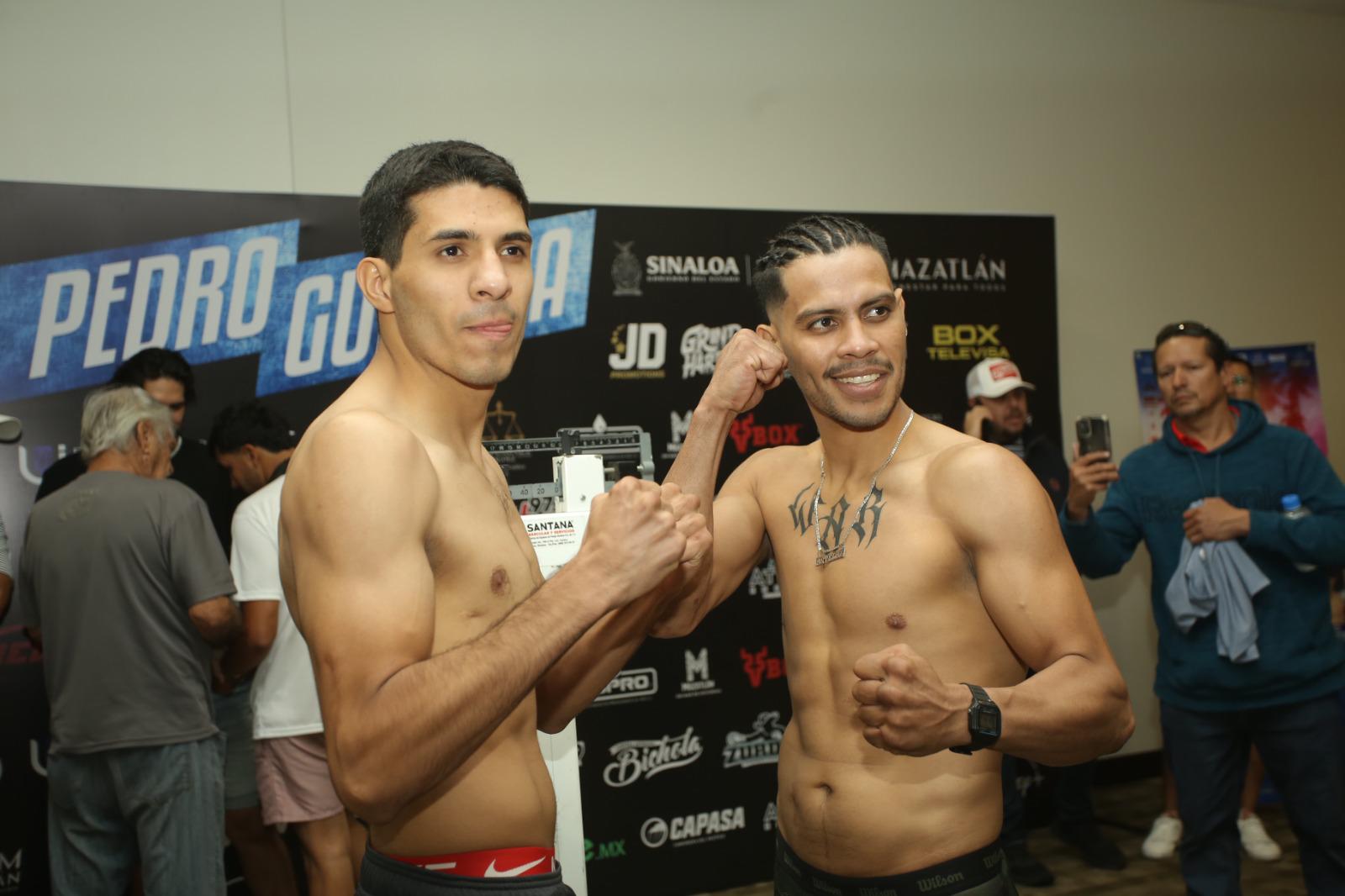 $!Cumplen pugilistas con el peso para velada de este viernes en Mazatlán