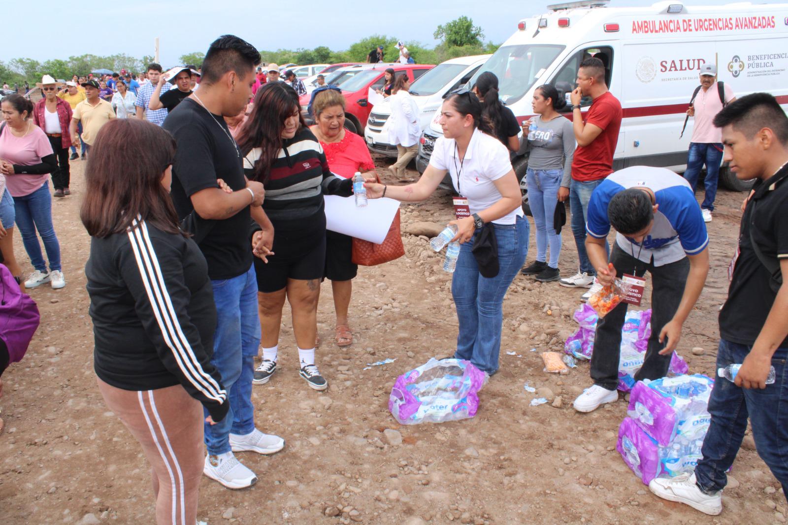 $!Salud reporta alrededor de 30 atenciones médicas durante evento de AMLO y Sheinbaum en Rosario