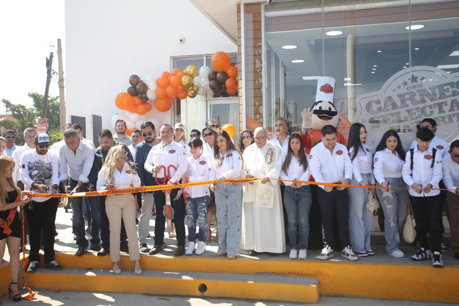 $!Carnes Selectas Nayarit abre su cuarta sucursal en Mazatlán con fiesta y premios