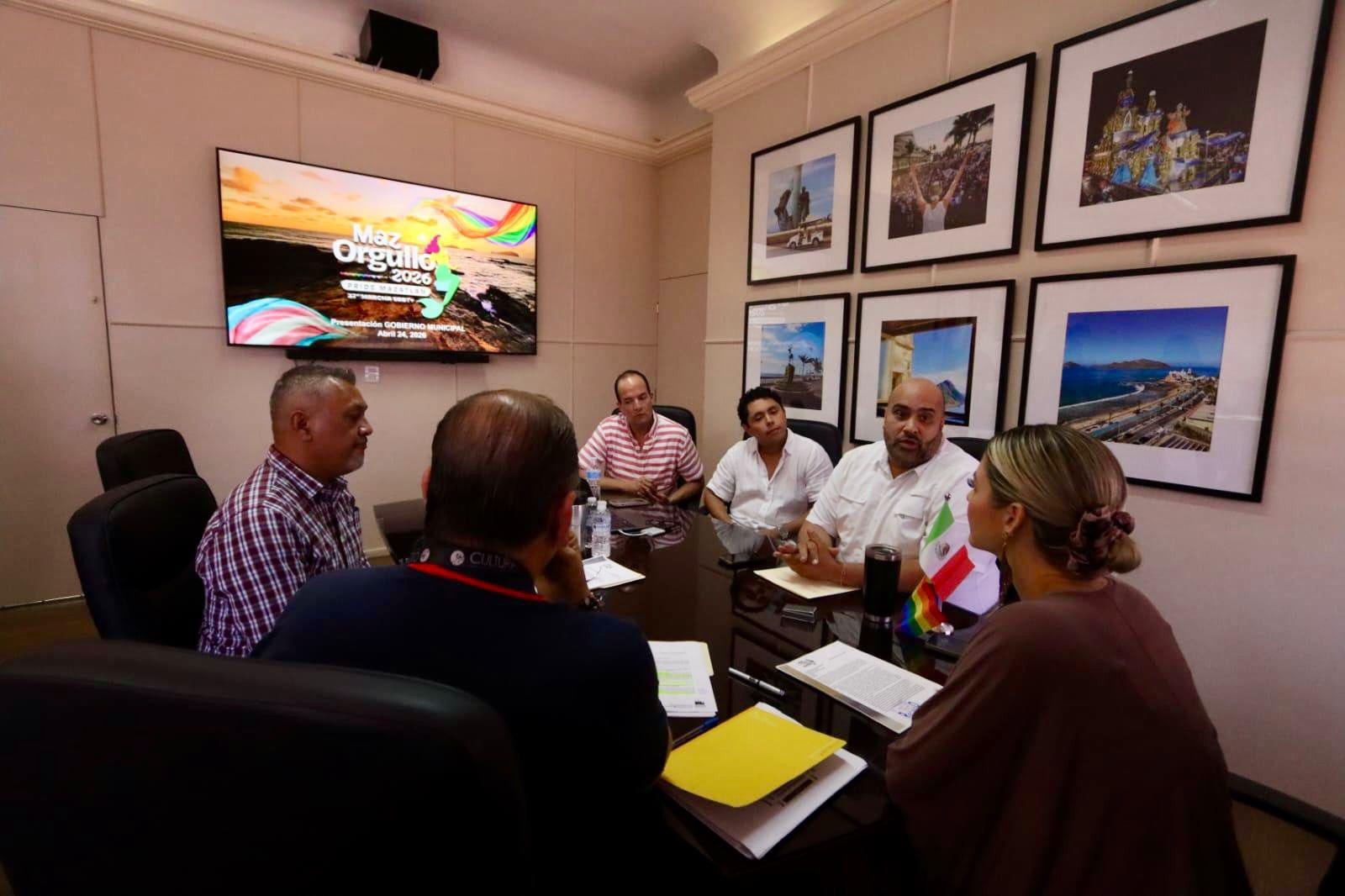 $!Trabajan Gobierno de Mazatlán y Sinaloa Diverso A.C. en las próximas actividades del ‘Pride 2026’