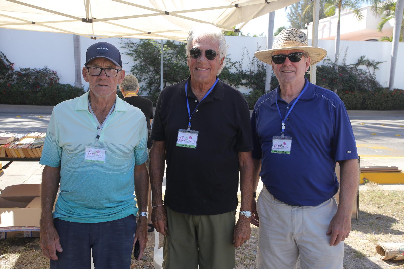 $!Mickey Girardin, Rick Wynne y John McLean.