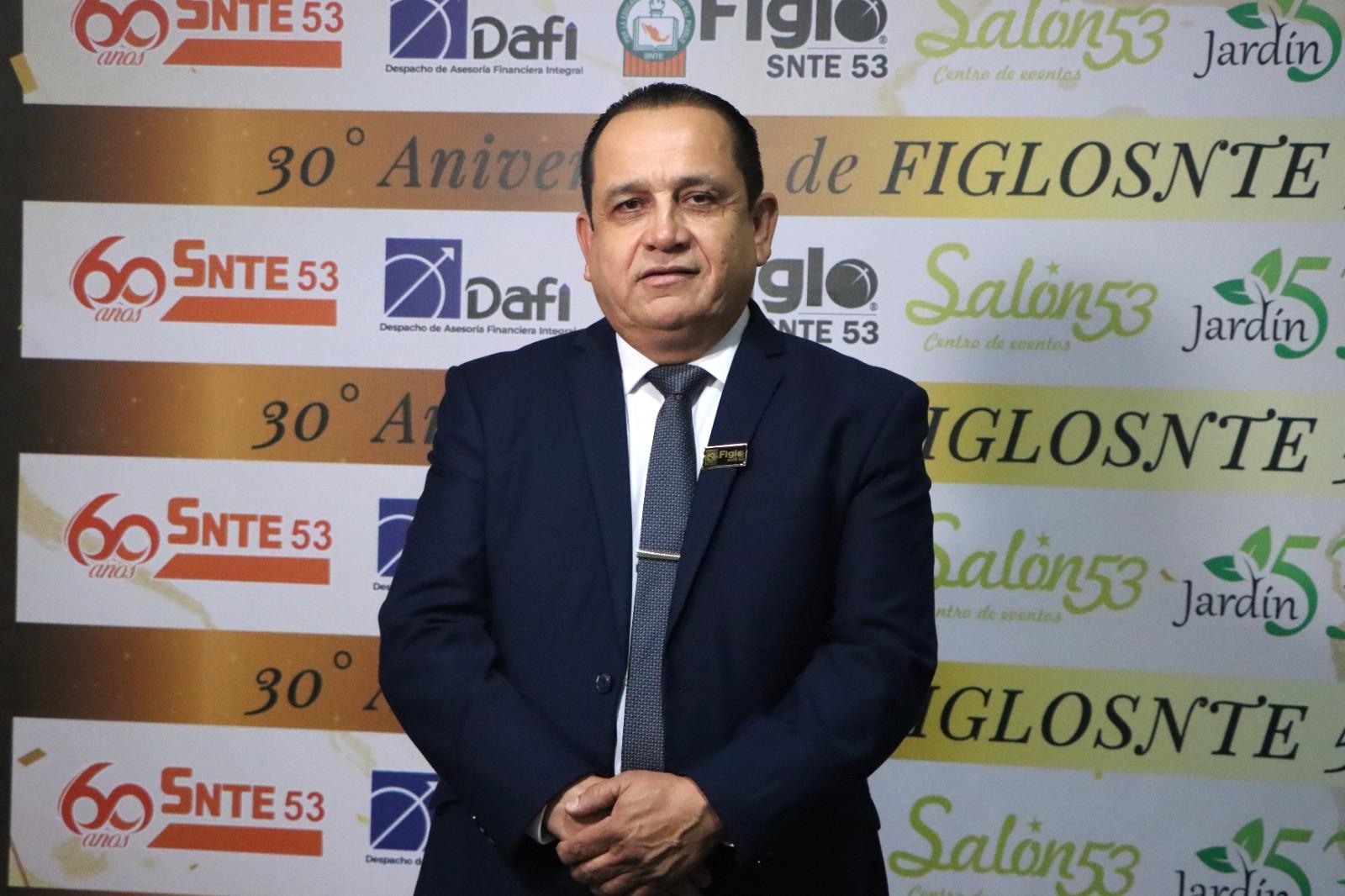 $!Prof. Ricardo Madrid Uriarte, Srio. Gral. de la Directiva Seccional del SNTE de la Sección 53 y Presidente del Comité Técnico de FIGLOSNTE 53.