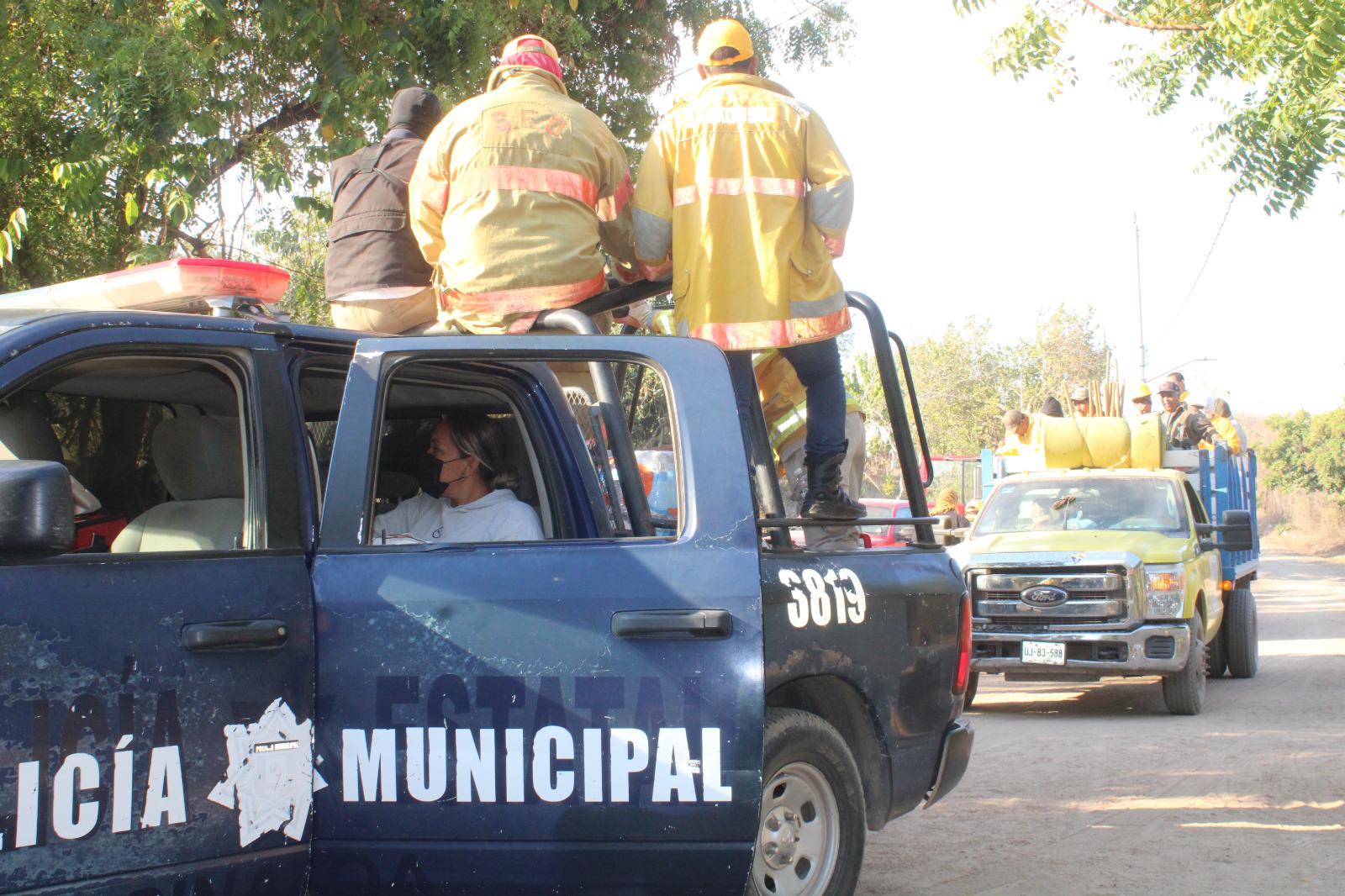 $!Tere se suma a brigada contra el incendio en el cerro del Yauco, en Rosario