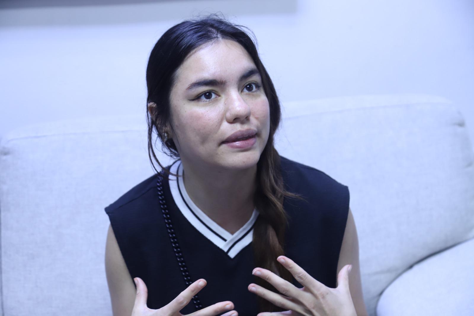 $!La actriz concendió una entrevista a Noroeste en su visita a Mazatlán.