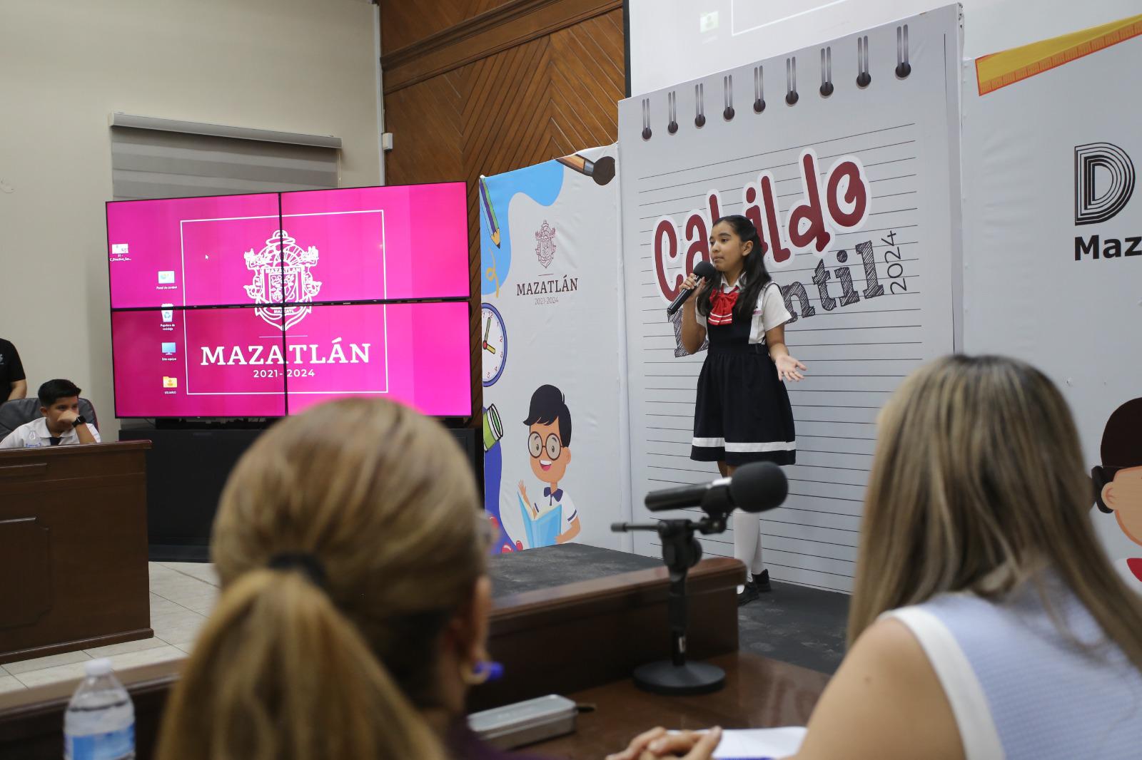 $!Emy Verónica es la nueva Alcaldesa Infantil y Dilan Jesús, el Síndico Procurador, de Mazatlán