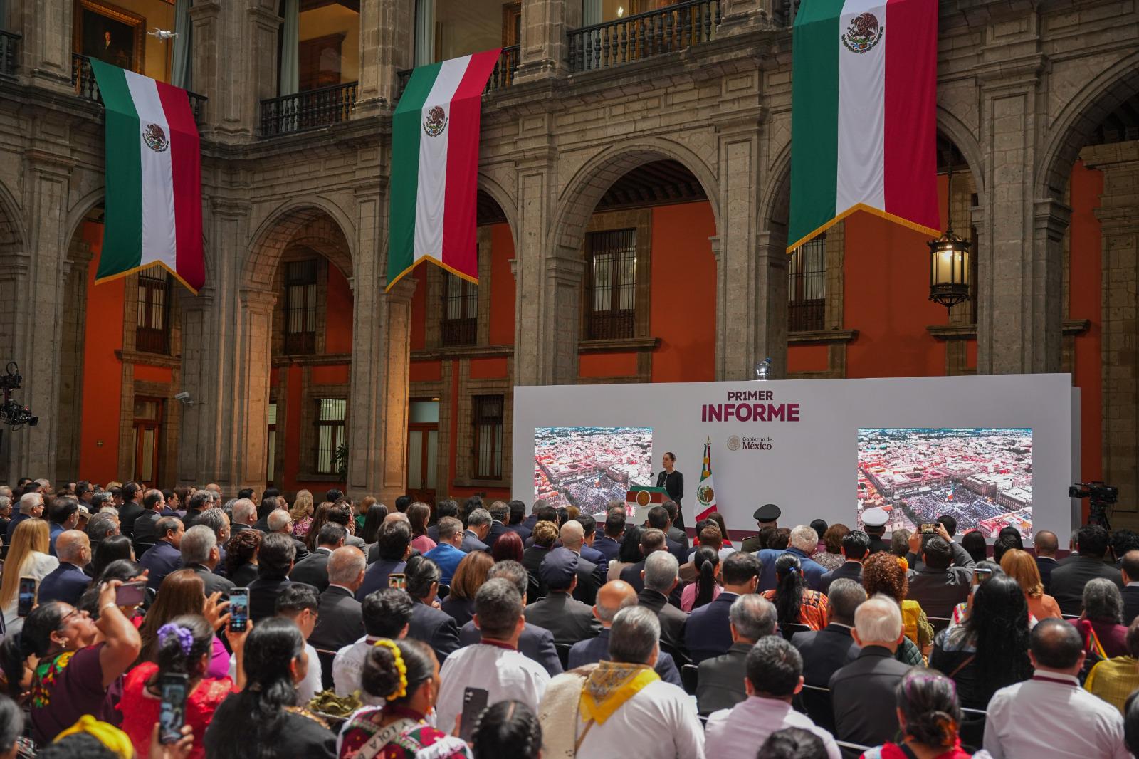 $!Rocha Moya acude al Primer Informe de Gobierno de la Presidenta Sheinbaum