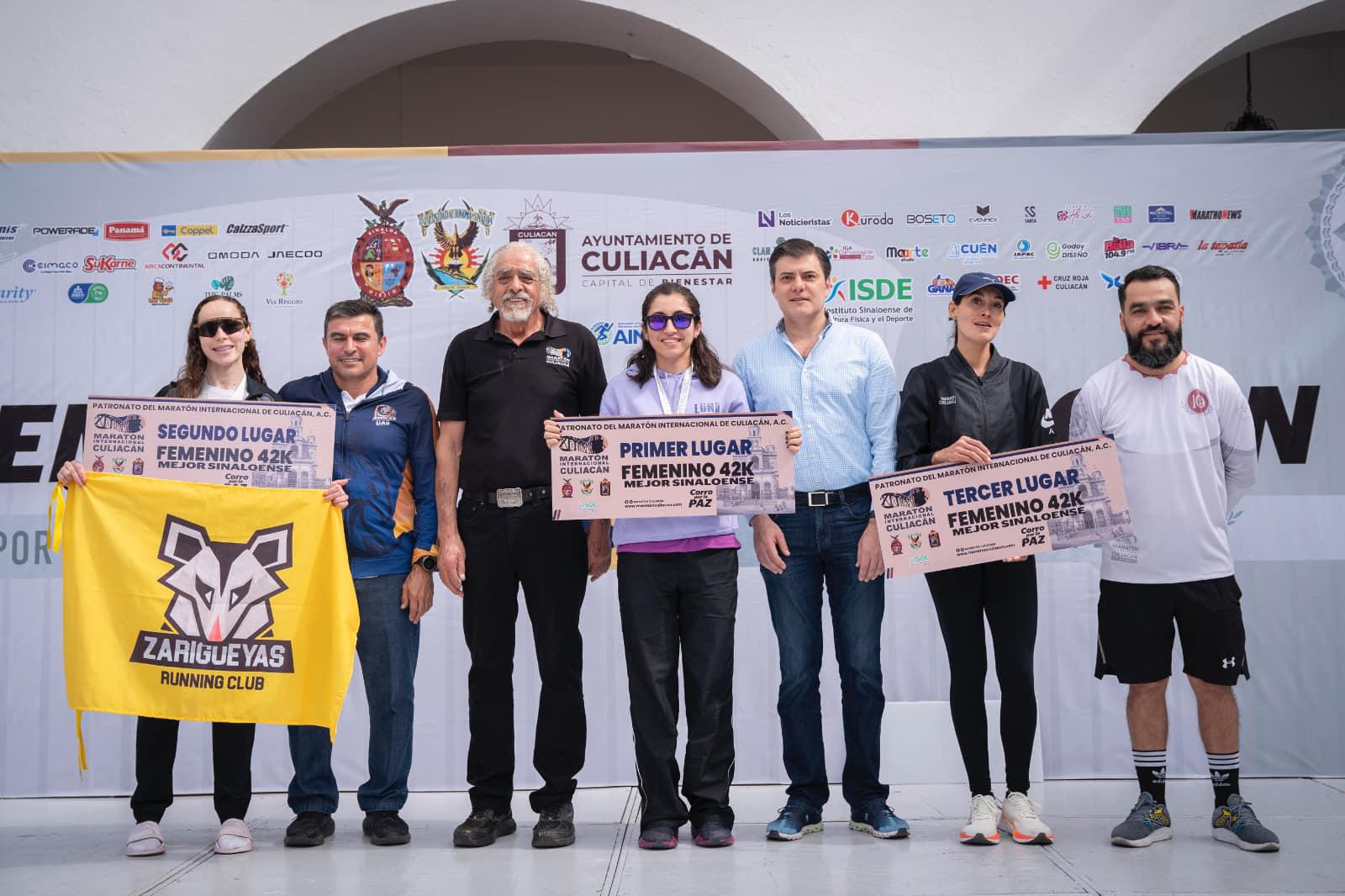 $!Keniata Robert Gaitho y capitalina Kathya García ganan el Maratón Internacional de Culiacán