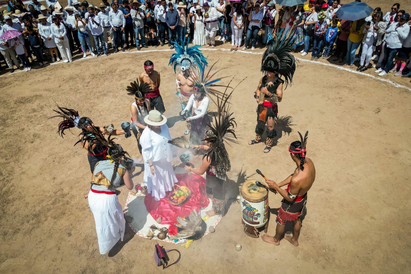 $!Con rituales autóctonos reciben la primavera en El Tecomate, Navolato