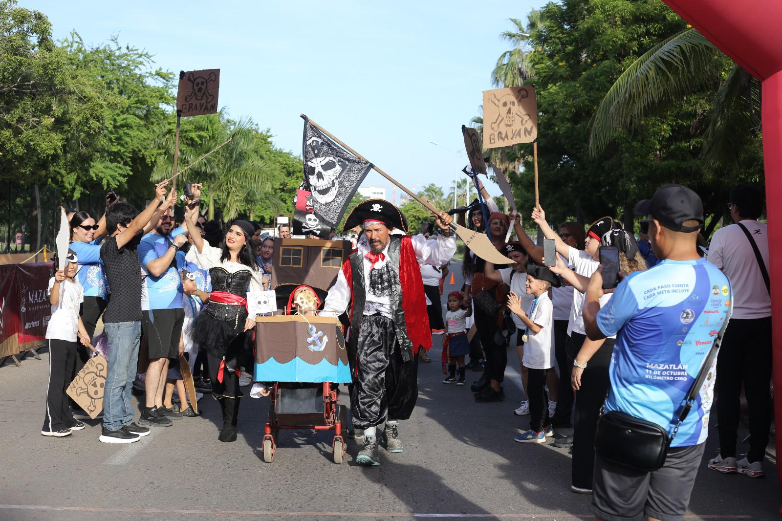 $!¡Inclusión y solidaridad! Mazatlán corre con el corazón en Carrera por la Parálisis Cerebral