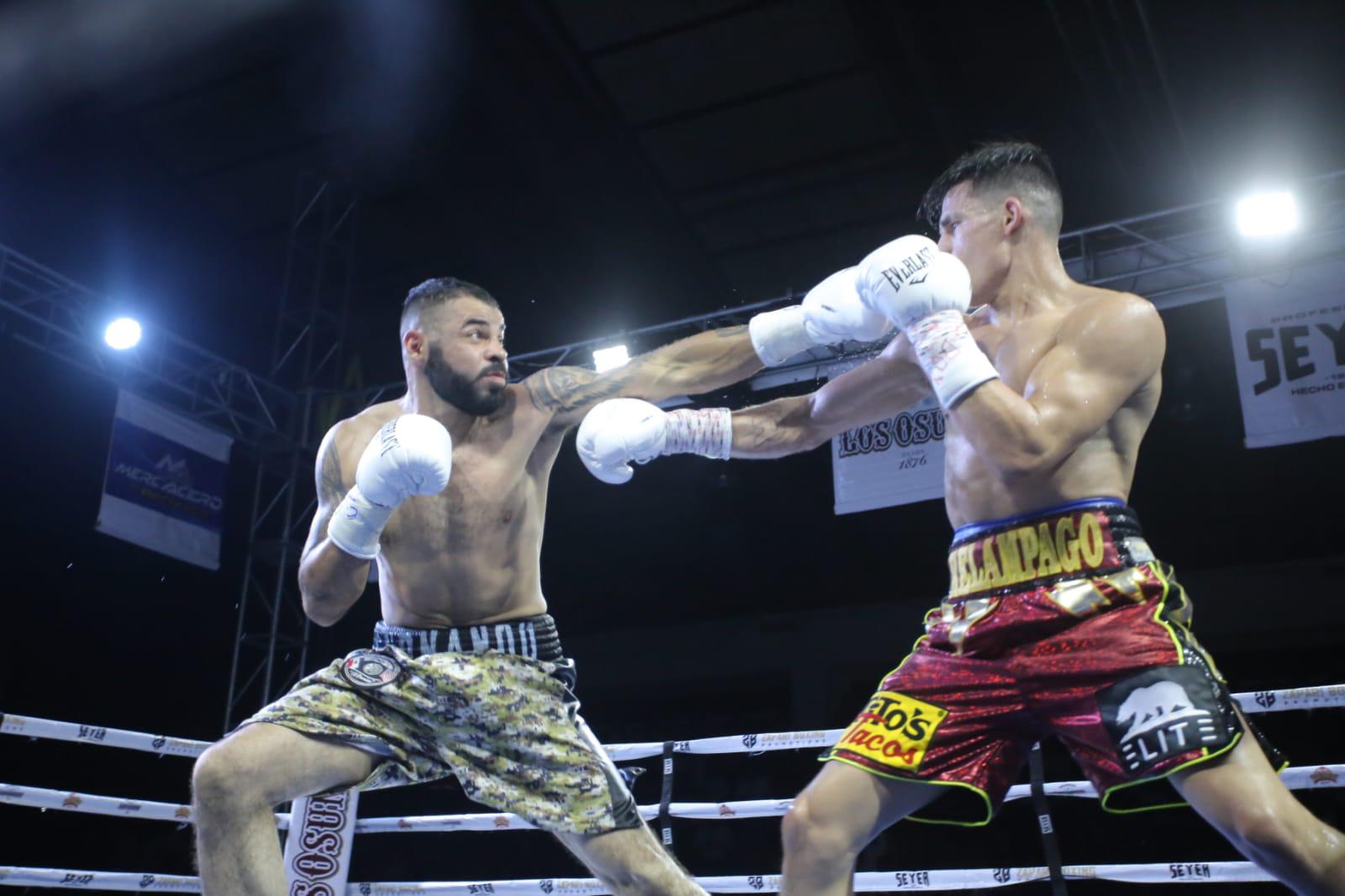 $!‘Veneno’ Aréchiga mantiene el invicto en pelea estelar de función ‘Rumbo a la Gloria’