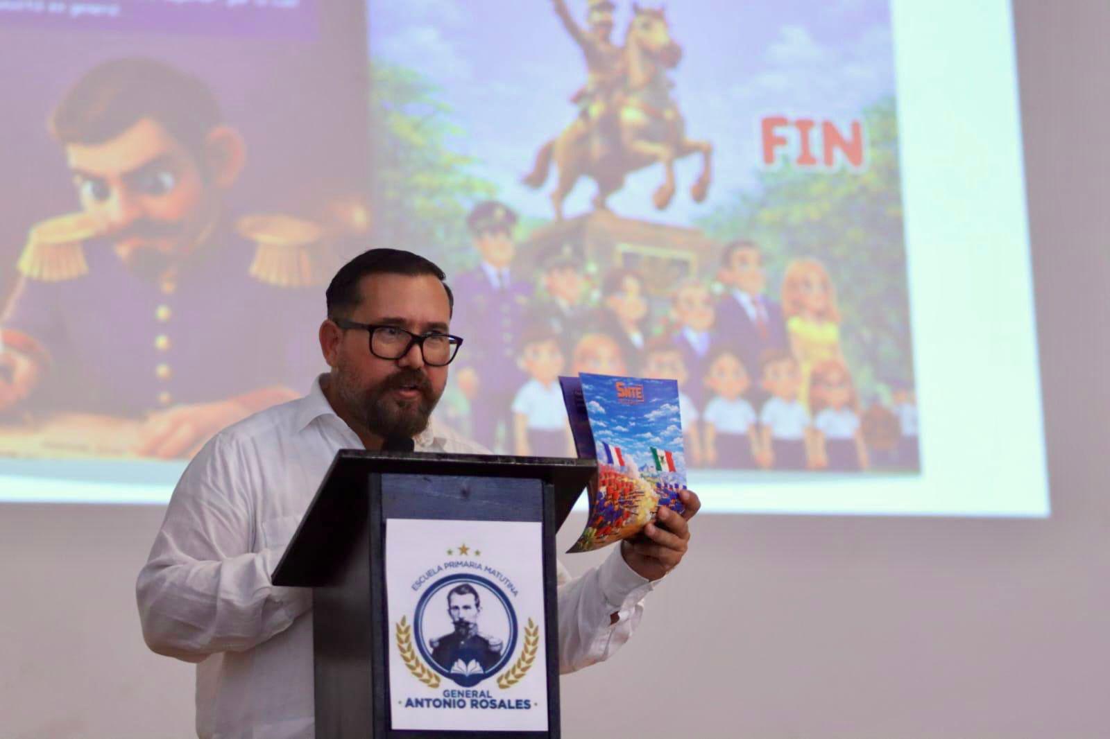 $!Presentan cuento sobre la Batalla de San Pedro para acercar la historia a niños y jóvenes