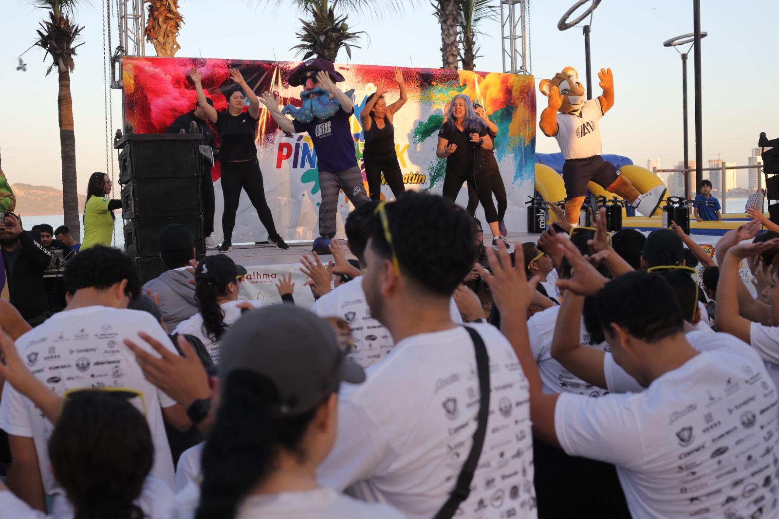 $!Se vive fiesta deportiva y de colores en la Carrera Píntate 5K Mazatún
