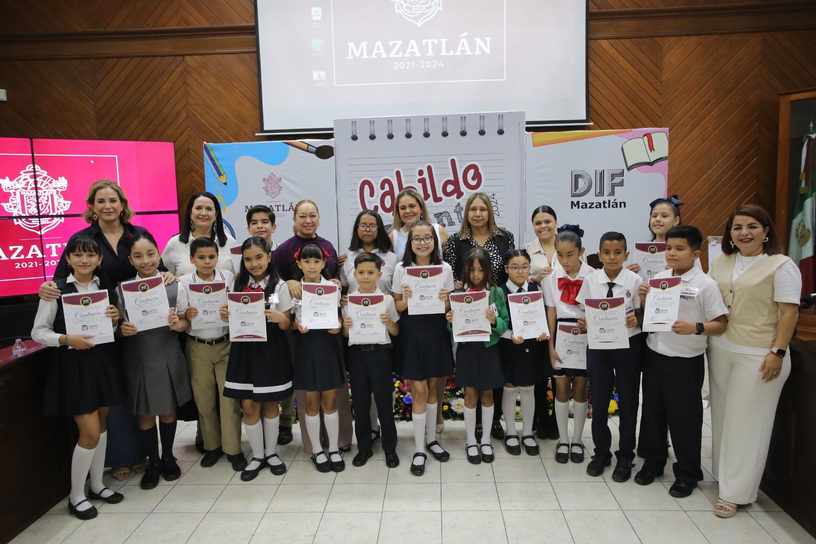 $!Emy Verónica es la nueva Alcaldesa Infantil y Dilan Jesús, el Síndico Procurador, de Mazatlán