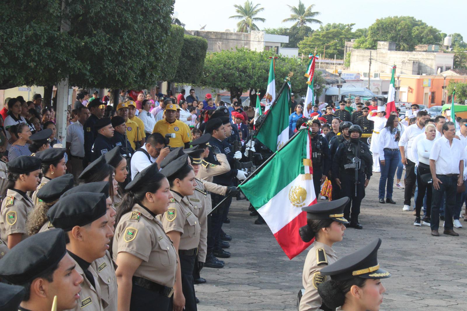 $!Conmemoran en Rosario con acto cívico y desfile la Revolución Mexicana
