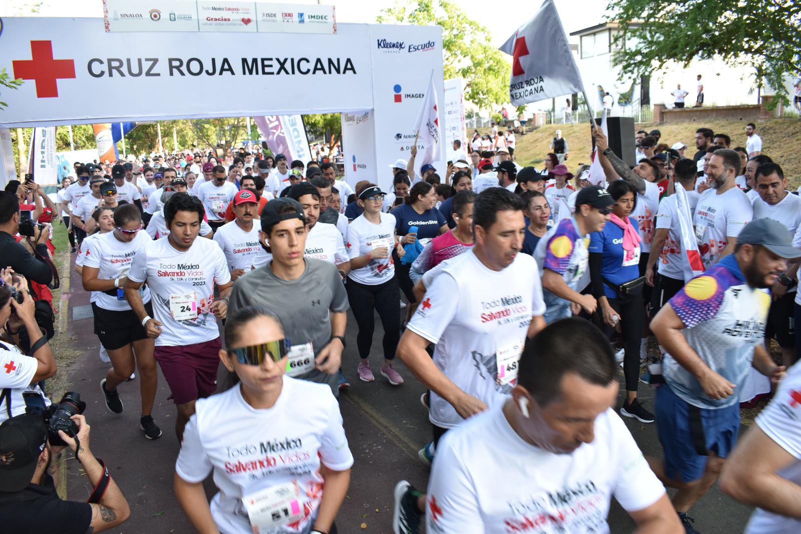 $!Celebra Cruz Roja en Culiacán la carrera ‘Todo México Salvando Vidas’