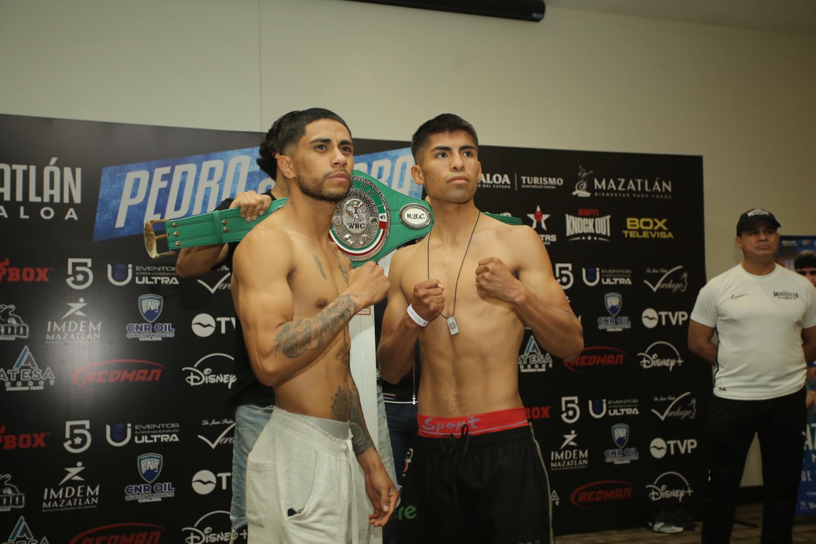 $!Cumplen pugilistas con el peso para velada de este viernes en Mazatlán
