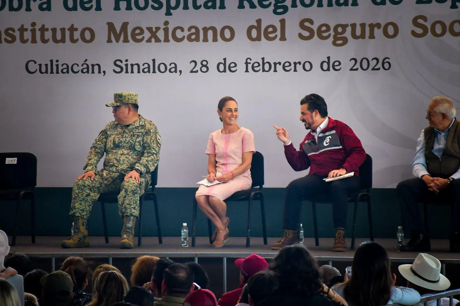 $!No está solo Sinaloa, su Presidenta y las Fuerzas Armadas están aquí: Sheinbaum en Culiacán
