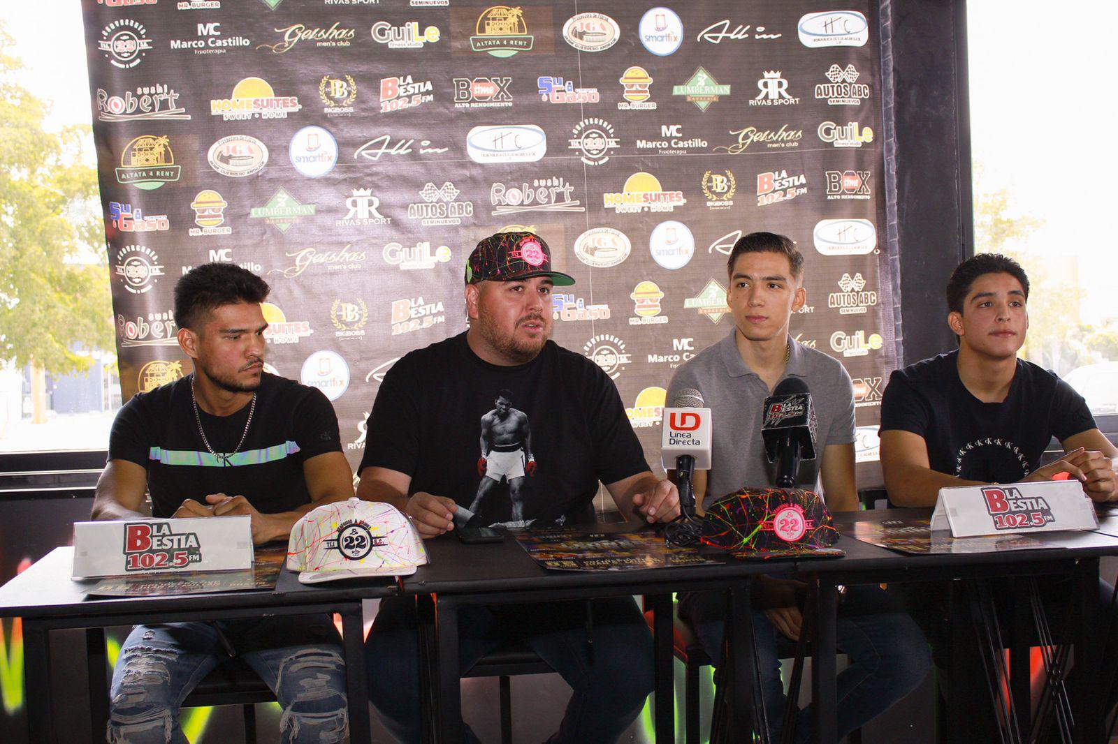 $!Presentan cartelera de función Leones en el Ring, en Culiacán