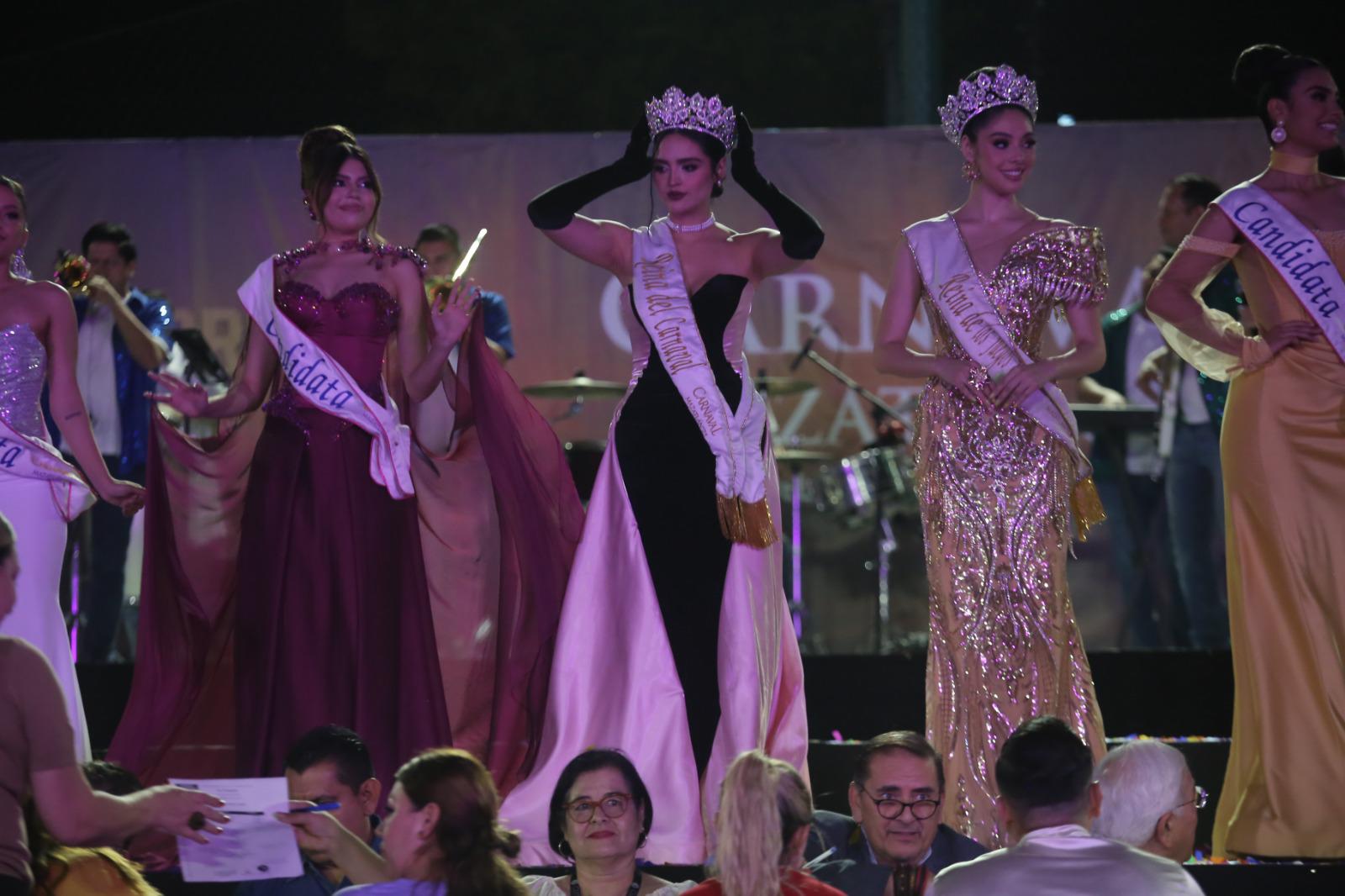 $!Eileen Cruz y Guillermo Orrante toman ventaja en el primer cómputo del Carnaval de Mazatlán 2026