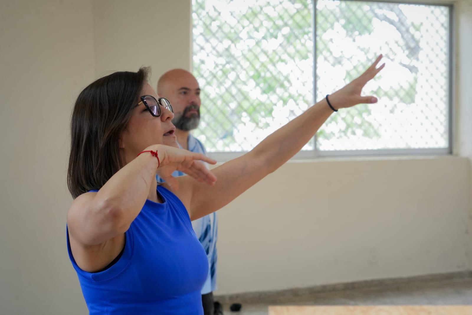 $!Valentina Garibay y Richard Viqueira dirigen el taller.