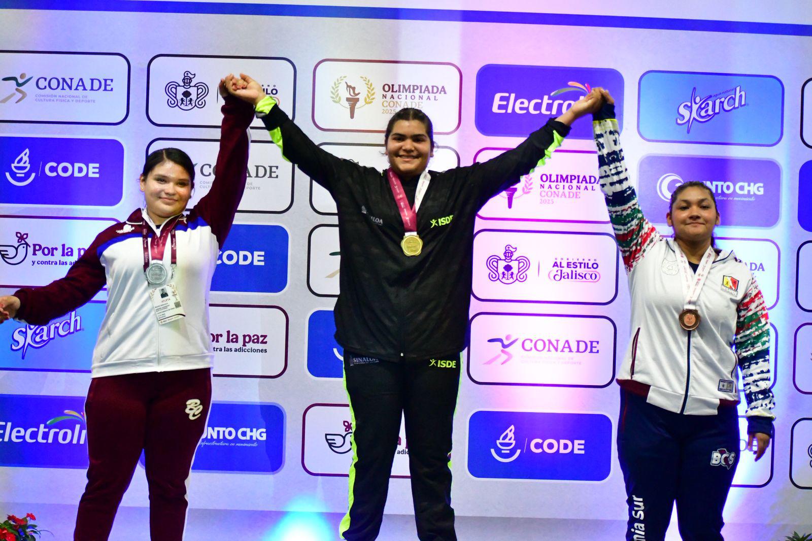 $!Sólido cierre de Sinaloa en halterofilia femenil