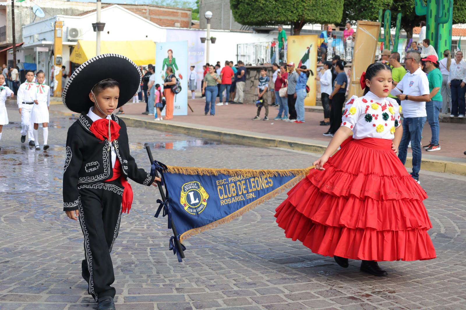 $!Rosario celebra la Independencia de México con desfile cívico
